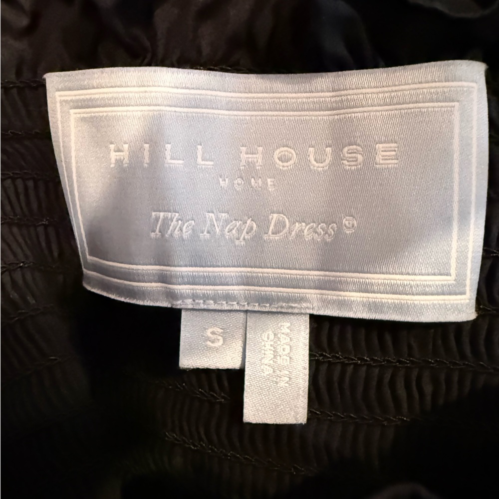 Hill House The Ellie Nap Dress Black Cotton S - Picture 7 of 8